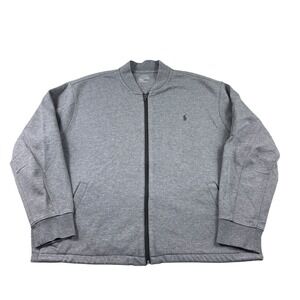 Polo Ralph Lauren Performance Gray Full Zip Bomber Mens Jacket Size 2XLB